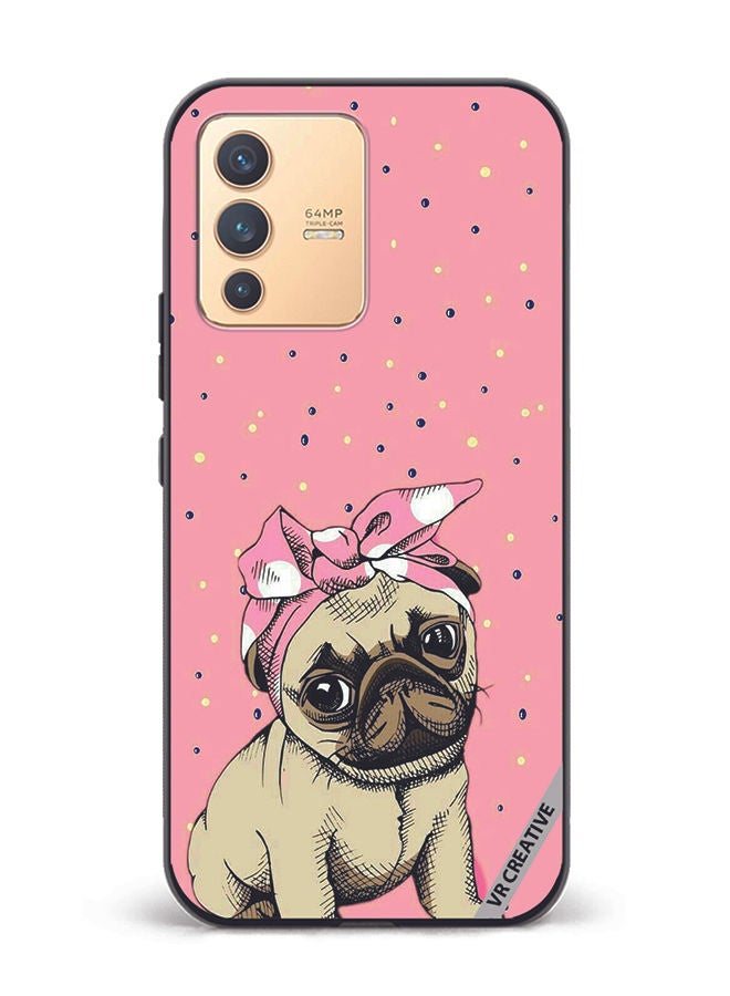 VR CREATIVE Protective Case Cover For Vivo V23 5G Dog Design Multicolour - Image 1