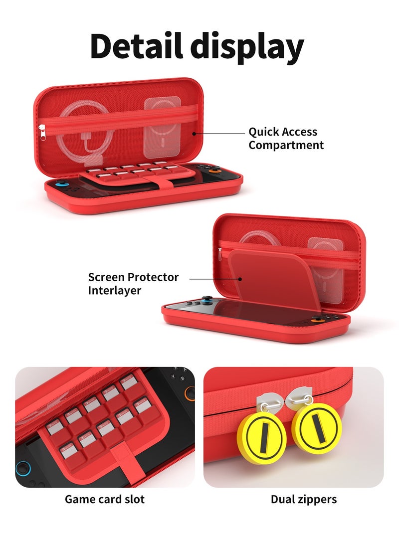 بيكسنست حقيبة حمل لجهاز نينتندو سويتش 2 2025، حقيبة سويتش 2، حقيبة حمل بنمط سيليكون منقوش ثلاثي الأبعاد لجهاز سويتش 2، ملحقات وحدة التحكم في الألعاب - Image 4