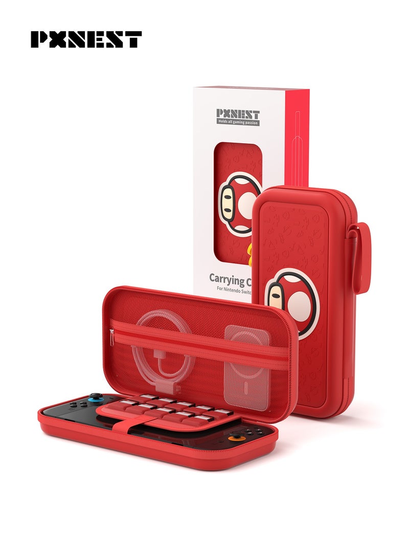 بيكسنست حقيبة حمل لجهاز نينتندو سويتش 2 2025، حقيبة سويتش 2، حقيبة حمل بنمط سيليكون منقوش ثلاثي الأبعاد لجهاز سويتش 2، ملحقات وحدة التحكم في الألعاب - Image 2