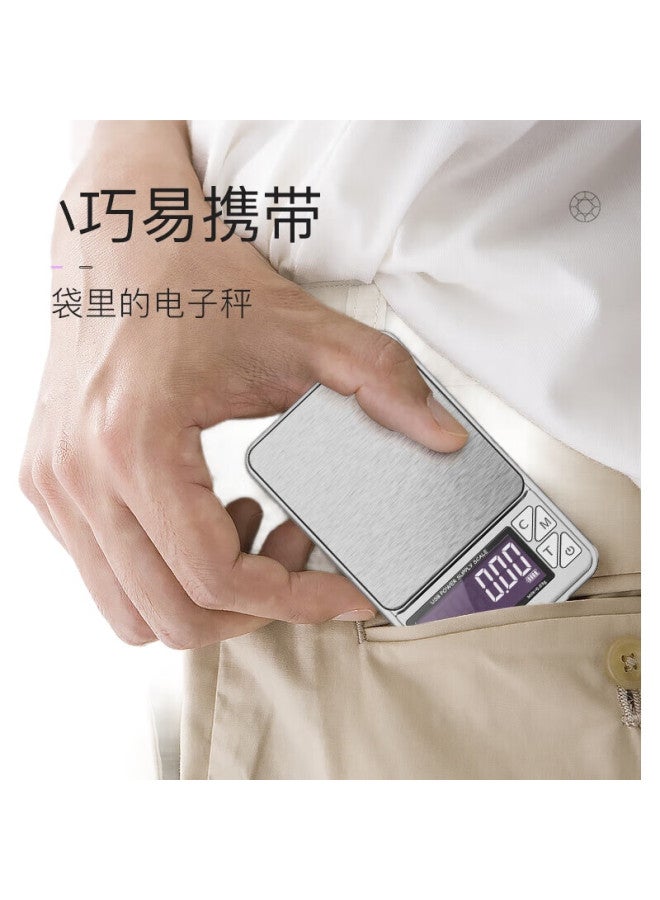 Meilen Electronic Scale Mini Jewelry Scale 0.01G Portable Gram Scale Mini Gold Balance Pocket Electronic Scale - Image 3