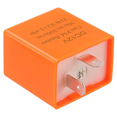 Kinstecks 2Pin Flasher Relay Speed Adjustable 12V Motorcycle Indicators LED Light Flasher for Motorcycle LED Indicators Turn Signal Light - Image 1