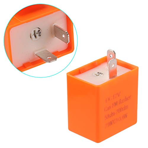 Kinstecks 2Pin Flasher Relay Speed Adjustable 12V Motorcycle Indicators LED Light Flasher for Motorcycle LED Indicators Turn Signal Light - Image 4