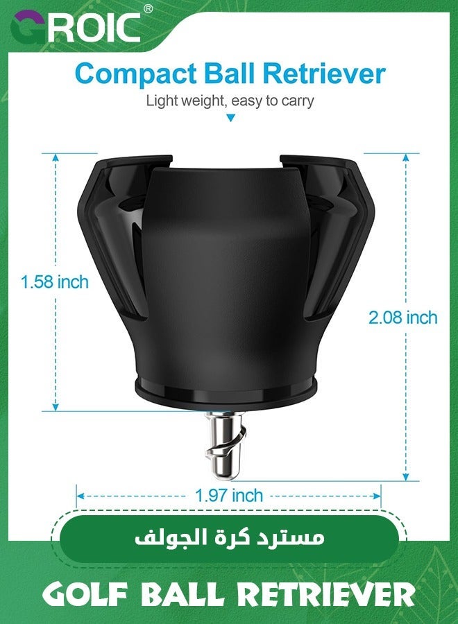 GROIC 4 PCS Golf Ball Retriever, Premium Durable Grabber and Picker for All Kinds of Putter Handles, Retrievers Pick Up Tool Quick Installation - Image 4