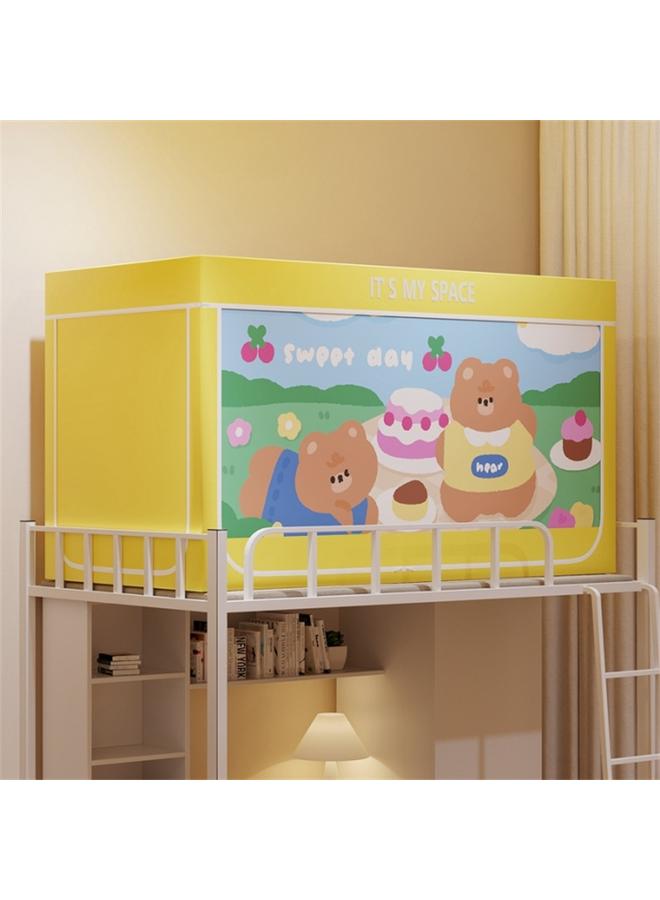 Bluejw Wholesale Student Dormitory Upper And Lower Bunk Blackout Mosquito Net School Double High And Low Bed Seat Bed Type Bed Curtain Zipper Bed Curtain - Image 5