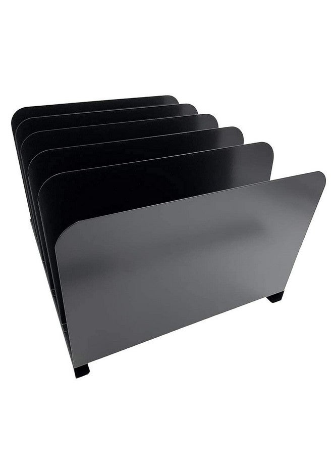 Huron 5-Compartment Steel File Organizer, Black (Hasz0145) - Image 4