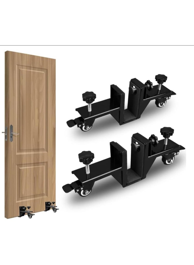 GGOOT Heavy Door Installation Hardware Tool Kit, Lifter Dolly for Pre-Hung and Front Doors, Door Hanging Jig Kit
