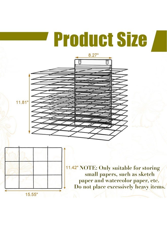 Lzttyee Art Drying Rack for Classroom Paint Drying Rack Small Art Drying Rack Wall Art Storage Rack with 12 Removable Shelves for Classrooms and Art Studios (12 Shelves) - Image 3
