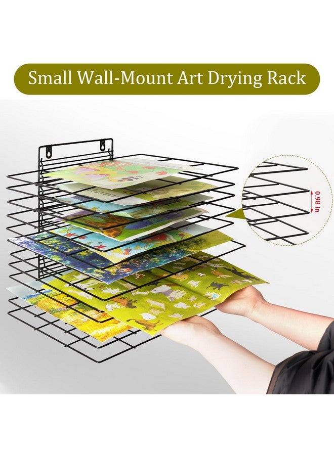 Lzttyee Art Drying Rack for Classroom Paint Drying Rack Small Art Drying Rack Wall Art Storage Rack with 12 Removable Shelves for Classrooms and Art Studios (12 Shelves) - Image 2