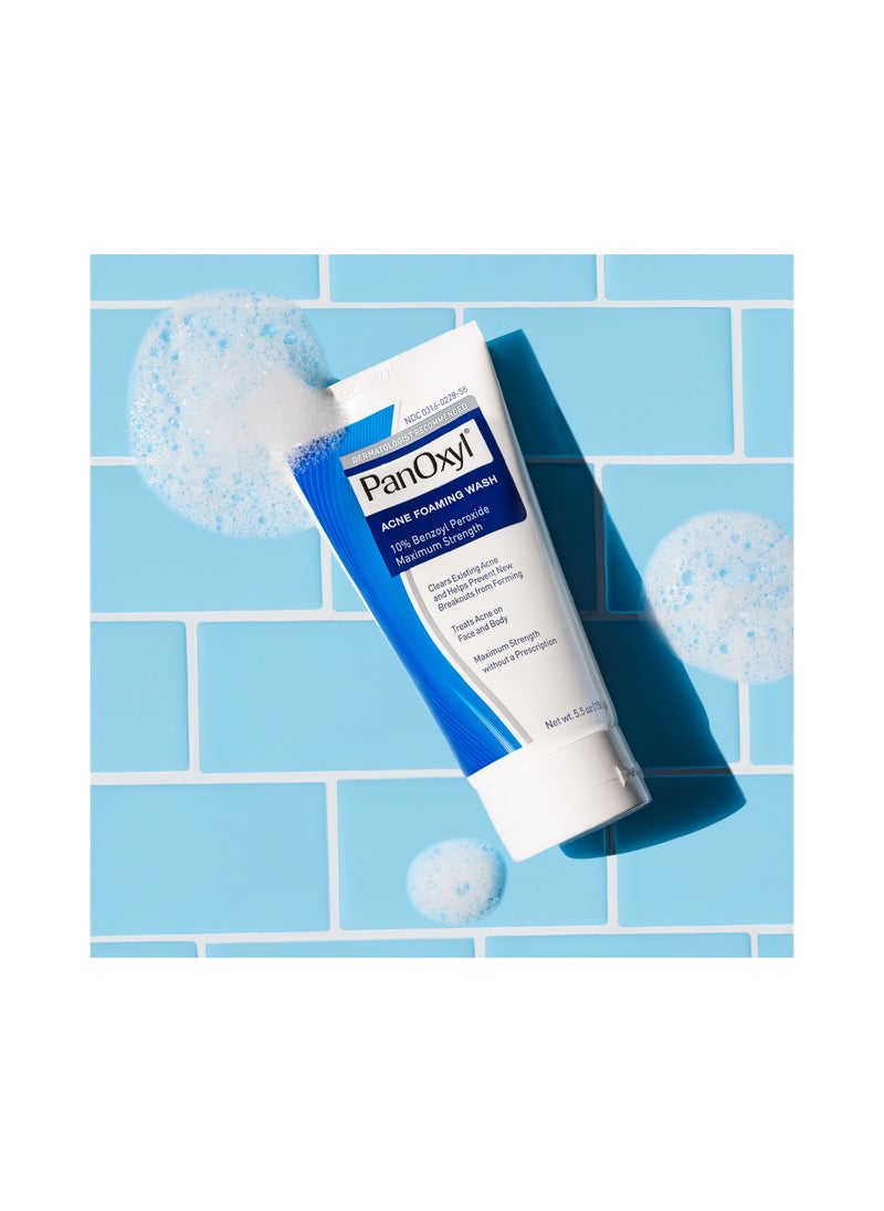 Generic - PanOxyl Acne Foaming Wash 10% Benzoyl Peroxide Maximum Strength 156g‏ - Image 1