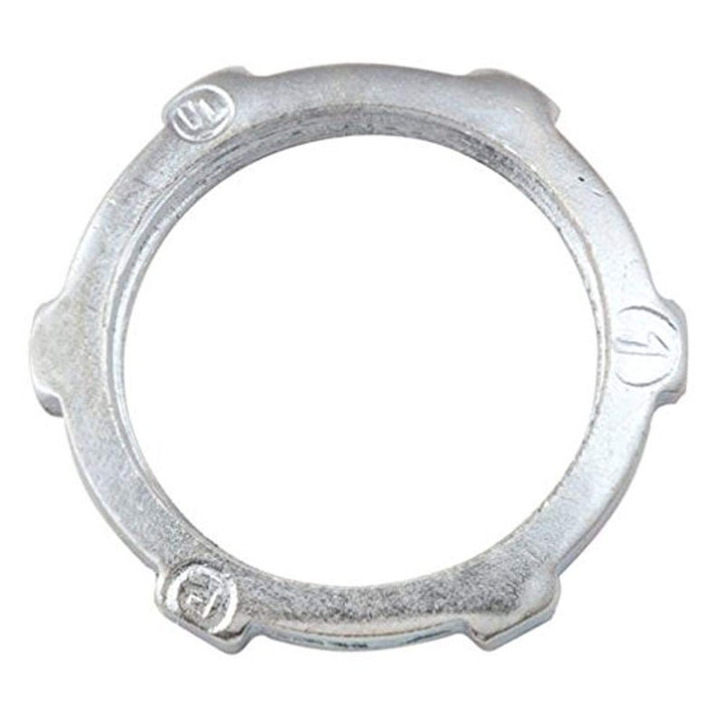 Hubbell-Raco 1002 Locknut for Rigid/IMC Conduit, 1/2" Trade Size, Steel (Pack of 100) - Image 2