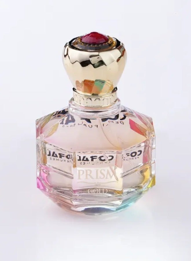 Coral Prism Gold Eau De Parfum for Women 100ml – Long Lasting Floral Fruity Perfume - Image 1