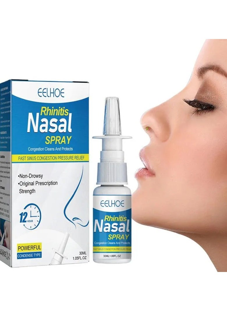 EELHOE Eelhoe Nasal Relief Spray Lung Cleansing Spray Care Liquid For Nose Congestion Discomfort Sinusitis Improve Nasal Breathing ,Relieve Nasal Anti Itch Congestion Discomfort ,Nasal Care Spray(30ml)  - Image 1