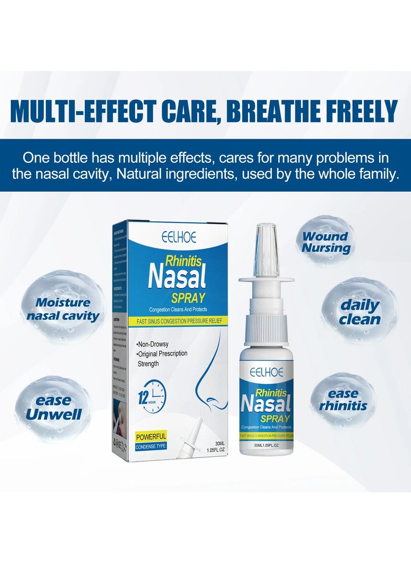 EELHOE Eelhoe Nasal Relief Spray Lung Cleansing Spray Care Liquid For Nose Congestion Discomfort Sinusitis Improve Nasal Breathing ,Relieve Nasal Anti Itch Congestion Discomfort ,Nasal Care Spray(30ml)  - Image 4