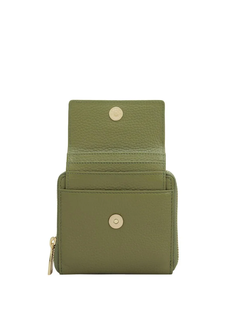 Da Milano  Da Milano Genuine Leather Green Ladies Wallet for Women | Best Price UAE