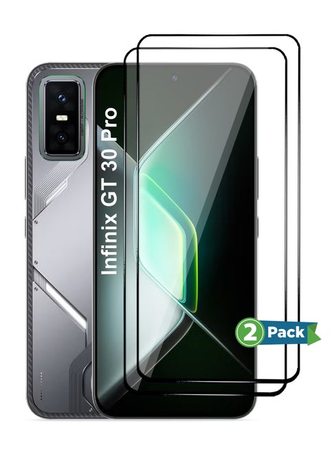 Infinix GT 30 Pro Screen Protector 2 Pack - Premium Full Screen Tempered Glass For Infinix GT 30 Pro, High Transparency, Delicate Touch, Anti-Explosion, Smooth Arc Edges, Easy Installation