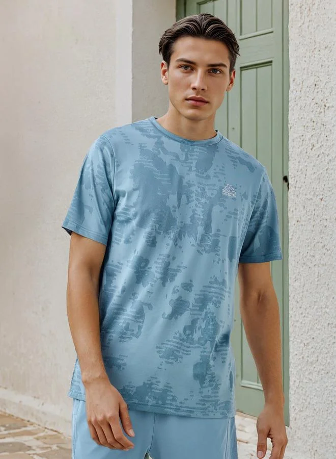 Kappa Textured Performance T-shirt with Crew Neck