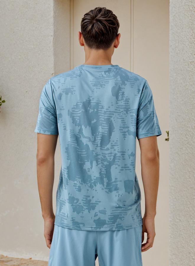 كابا تيشيرت كابا بأداء مزخرف بياقة دائرية - Image 3