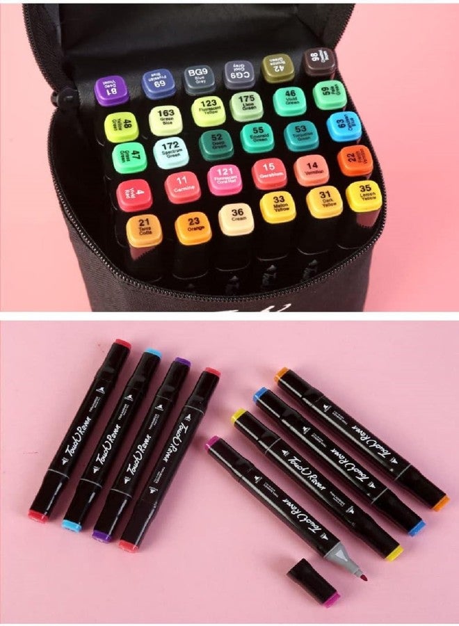 VENIQE 48 Art Marker Marker Pen Set | Permanent Markers for Office, School, Art, Craft, DIY Projects | Bold and Vibrant Colors | Fine Tip & Broad Tip | Quick-Dry, Waterproof Ink | Non-Toxic - Image 2