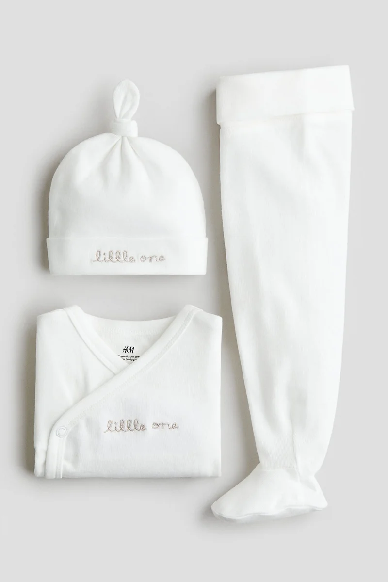 H&M 3-piece cotton jersey set