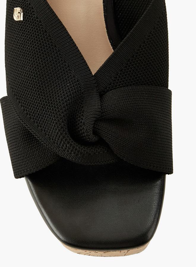 Surestep Women Textured Wedge Heel Sandals - Image 4