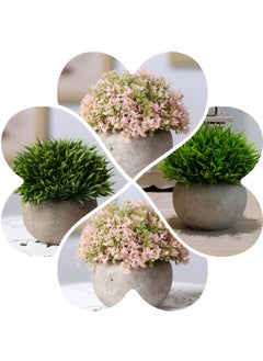 Beauenty Mini Artificial Plants,artificial Flowers,potted Plants,small Shrubs,artificial Plants|office/kitchen/bathroom/bedroom/room/shelf/party/home/beach Garden Decorative Artificial Plant Set(2pcs)  - Image 5