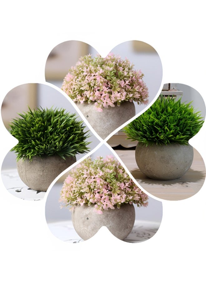 Beauenty Mini Artificial Plants,artificial Flowers,potted Plants,small Shrubs,artificial Plants|office/kitchen/bathroom/bedroom/room/shelf/party/home/beach Garden Decorative Artificial Plant Set(2pcs)  - Image 5