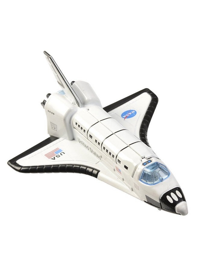 Aeromax Pull Back Space Shuttle Boxed Die Cast White - Image 1