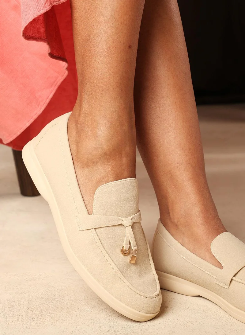 Where's That From 'Pegasus' Wide Fit Slip On Trim Loafers With Accessory Detailing