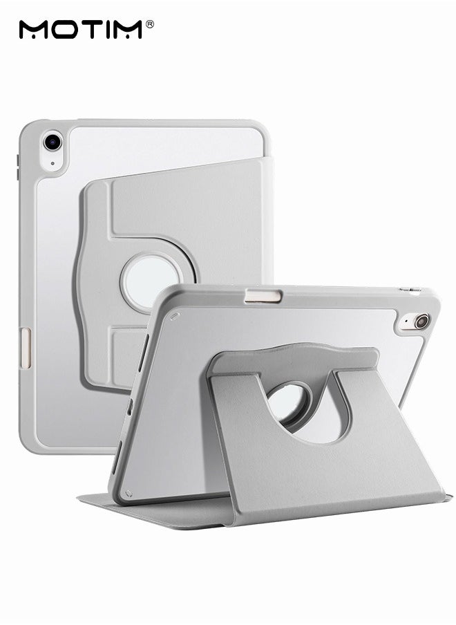 Motim Rotating Case for iPad 10th Generation (10.9 Inch, 2022 Model) with Pencil Holder, 360 Degree Rotating Stand Flexible Back Cover, Auto Wake/Sleep  - Image 1