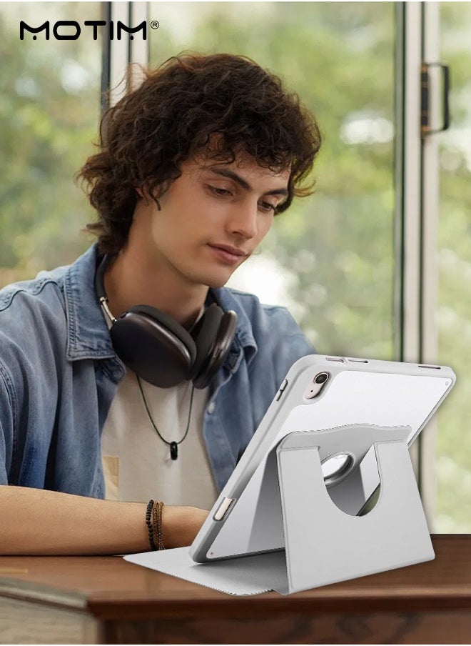 Rotating Case for iPad 10th Generation (10.9 Inch, 2022 Model) with Pencil Holder, 360 Degree Rotating Stand Flexible Back Cover, Auto Wake/Sleep