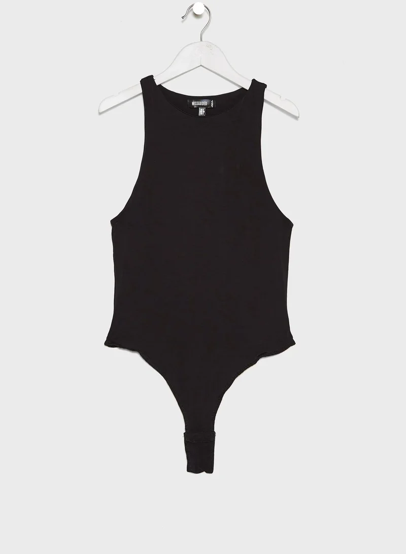 Missguided Petite Seamfree Racer Neck Bodysuit