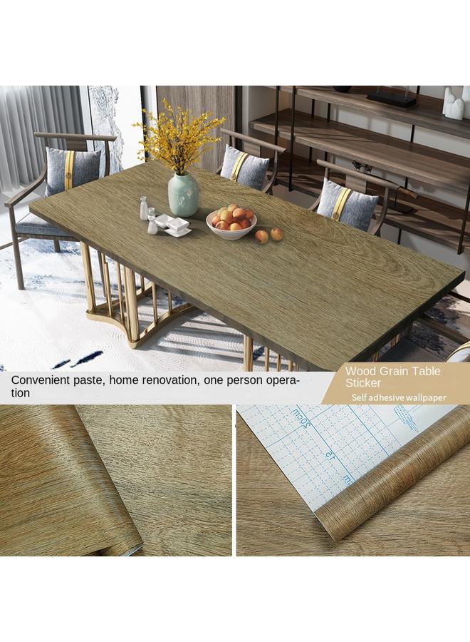 الأزرق جي دبليو ورق ورق خشبي قديم PVC ورق حائط ورق حائط ، أثاث ذاتي اللصق ، ورق طاولة ، ورق حائط ، تم تجديده من قبل عنبر للنوم - Image 1