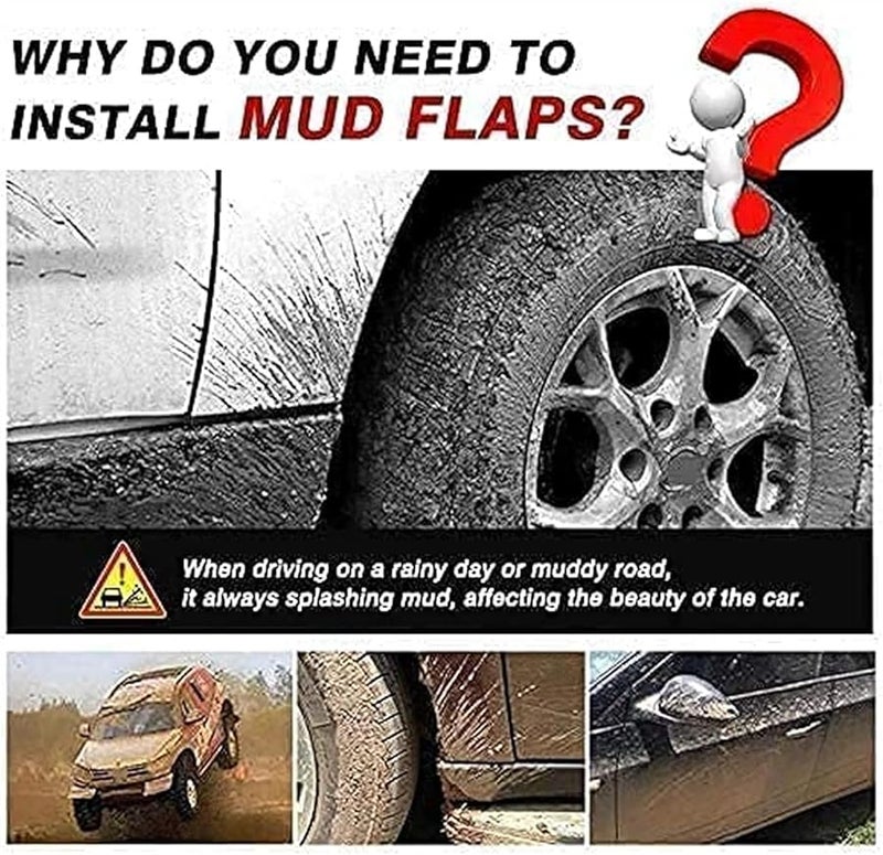 Tesla Model 3 Front Rear Mud Flaps Splash Guards Waterproof Wheel Protection Accessories Size Normal - Image 3