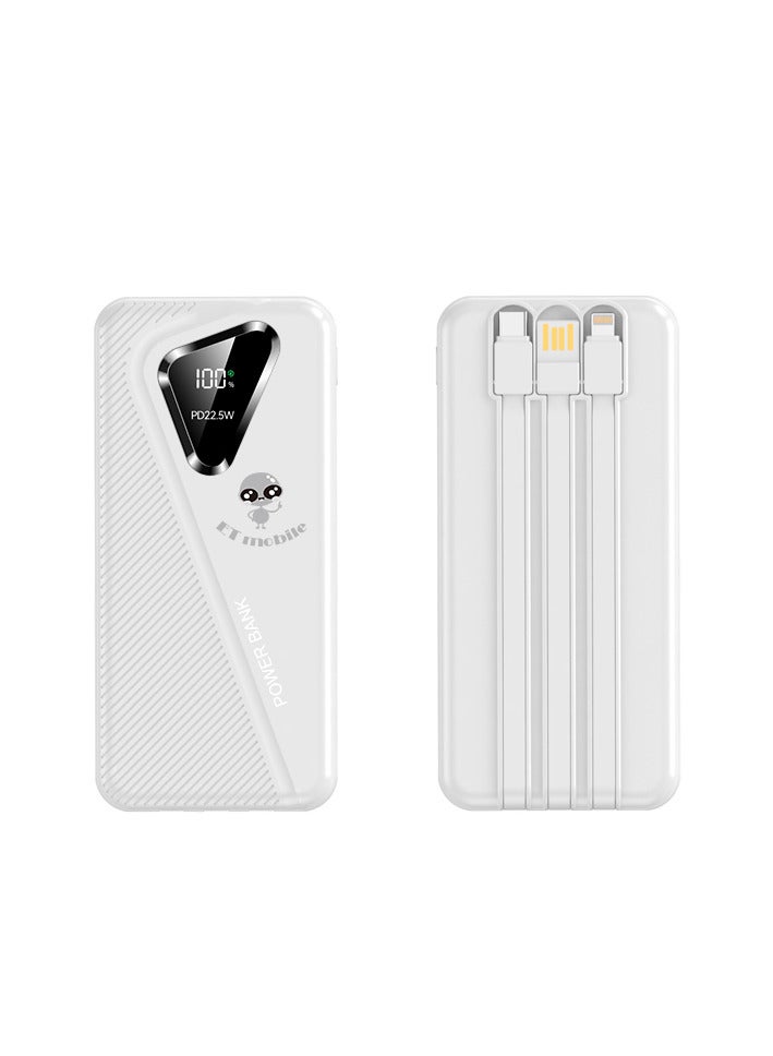 ET mobile 20000 mAH Power Bank White - Image 2
