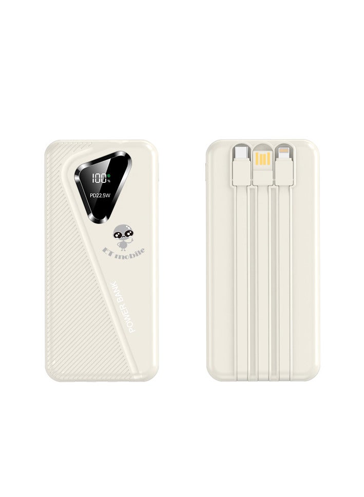 ET mobile 20000 mAH Power Bank White - Image 3