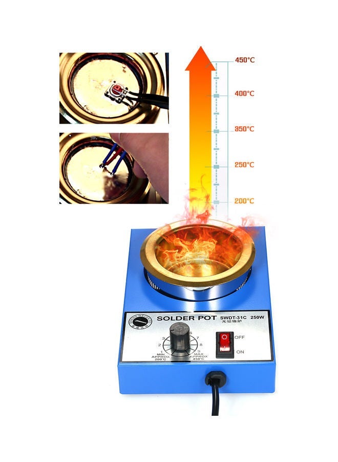 NIBEMINENT Mini Lead Free Soldering Pot Multicolour 22 x 9 14cm - Image 4