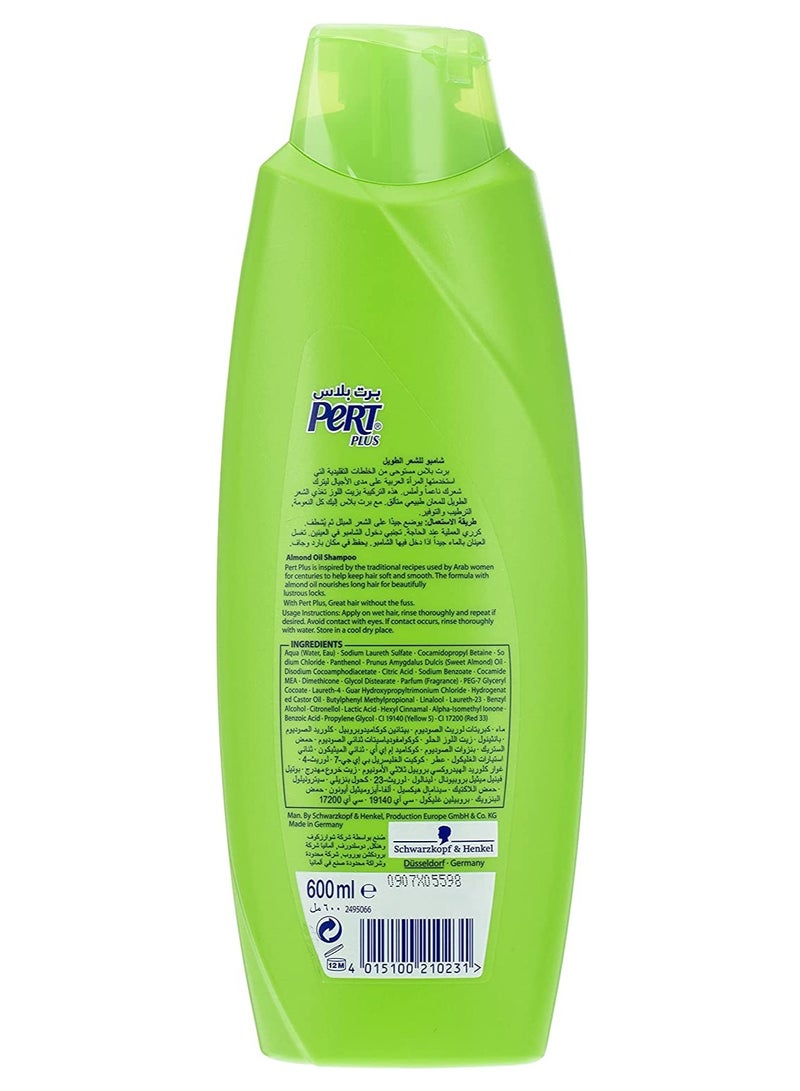 Pert Plus Length & Strength Shampoo with Almond Oil, 600 ml - Image 2