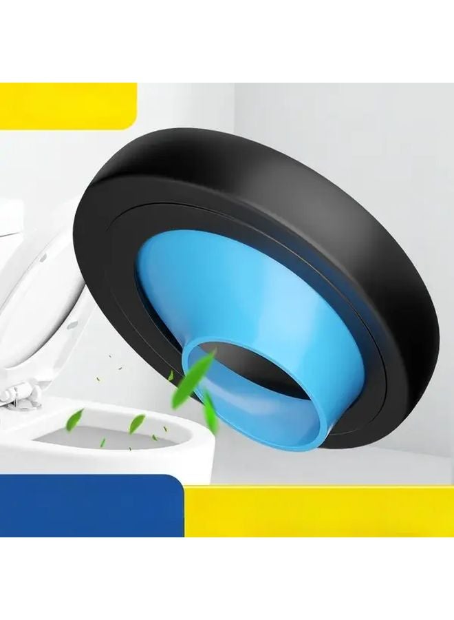 Black Sealing Ring Multi Functional Toilet Seat Cover Anti Odor Leakproof Durable - Image 2