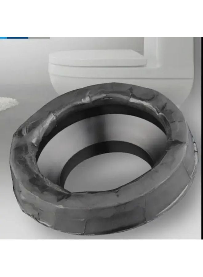 Black Sealing Ring Multi Functional Toilet Seat Cover Anti Odor Leakproof Durable - Image 1