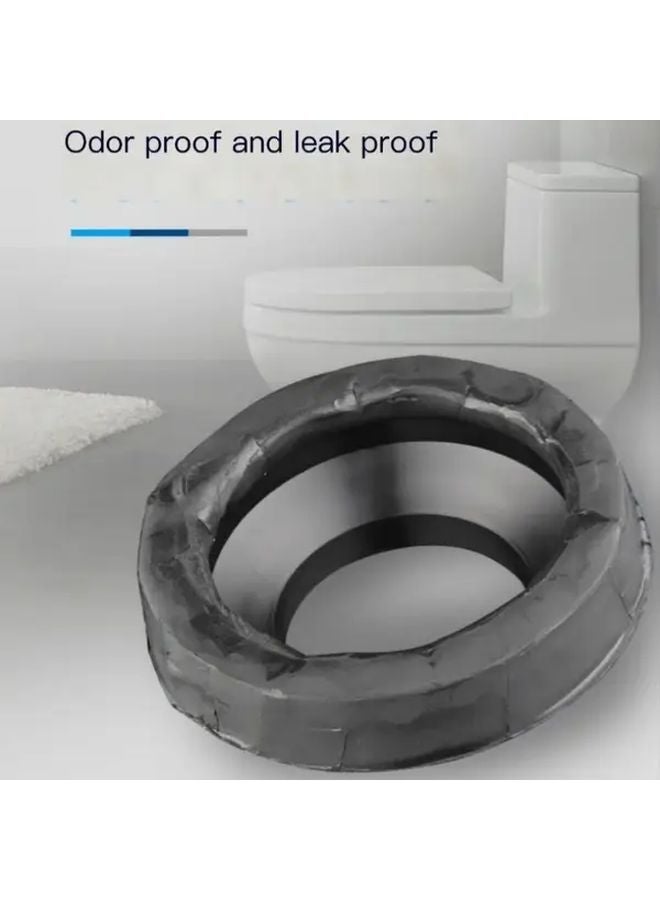 Black Sealing Ring Multi Functional Toilet Seat Cover Anti Odor Leakproof Durable - Image 5