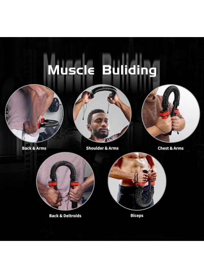 والالا جهاز توسيع الجزء العلوي من الجسم باور تويستر قابل للتعديل لتقوية الذراع والصدر والكتف والساعد والعضلة ذات الرأسين وتمارين التدريب على التحمل من 66 إلى 110 رطل/30 إلى 50 كجم - Image 3