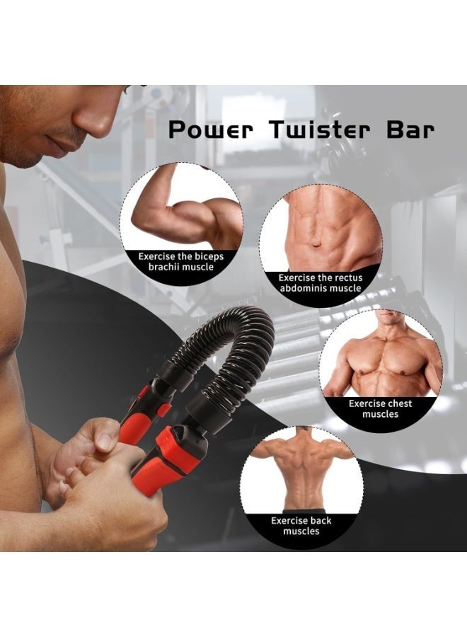 والالا جهاز توسيع الجزء العلوي من الجسم باور تويستر قابل للتعديل لتقوية الذراع والصدر والكتف والساعد والعضلة ذات الرأسين وتمارين التدريب على التحمل من 66 إلى 110 رطل/30 إلى 50 كجم - Image 2