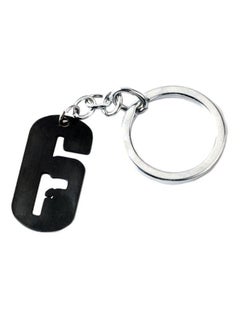 6 Number Style Keychain