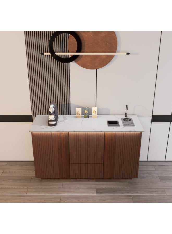 كوفي وورلد ركن القهوة بكج شامل الاضاءة المخفية والرينزر والسلة والحنفية - Image 4