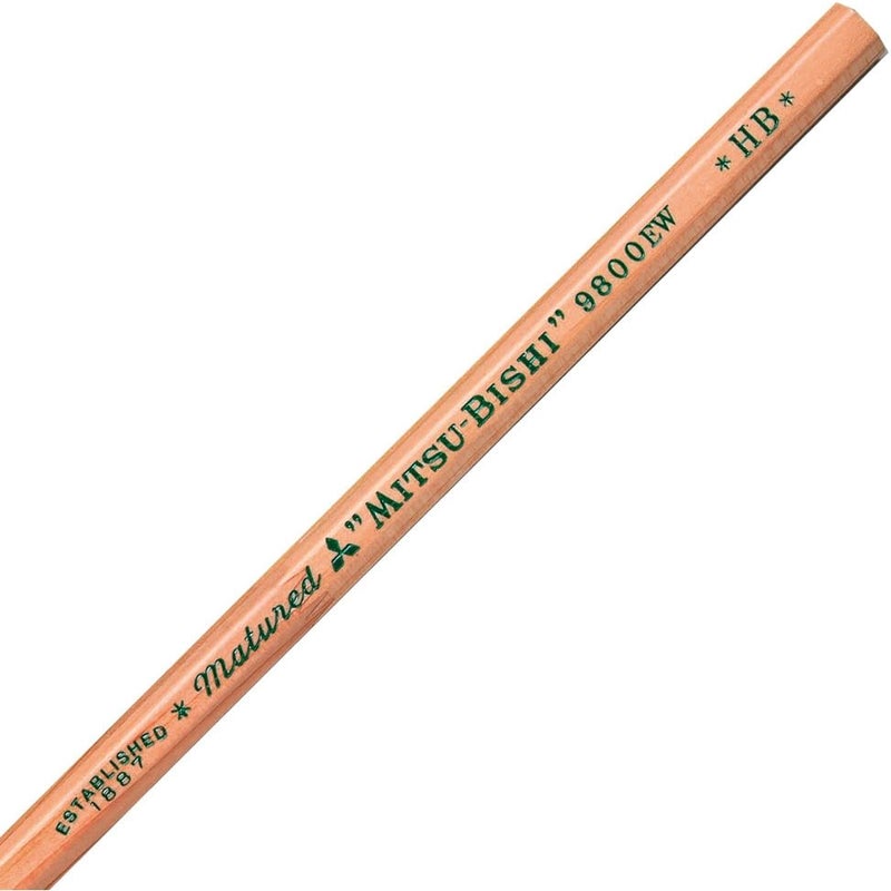 Mitsubishi Pencil 9800EW HB Recycled Pencils - Pack of 12 - Image 3