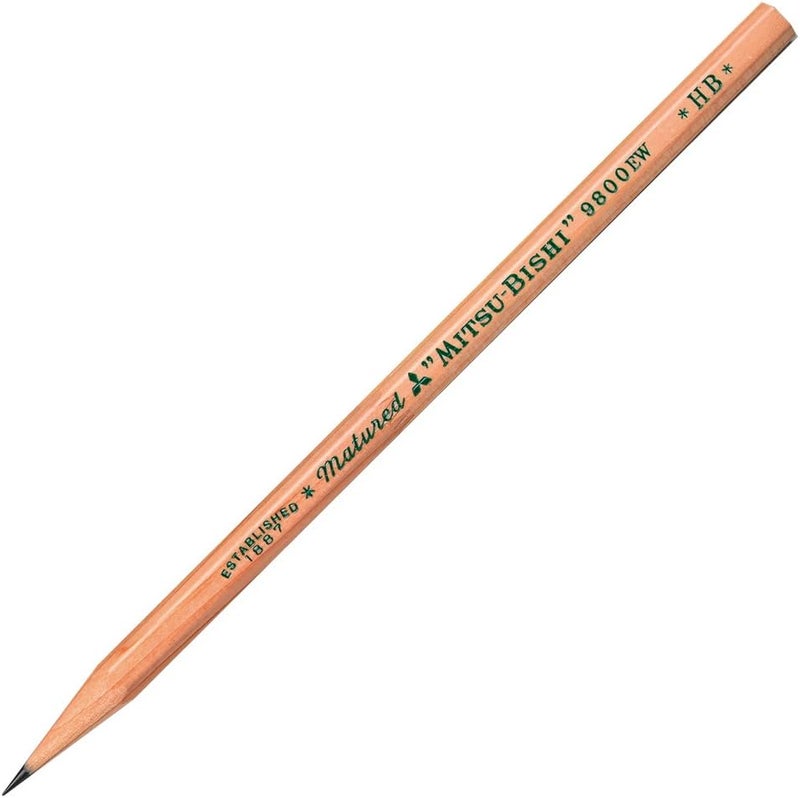 Mitsubishi Pencil 9800EW HB Recycled Pencils - Pack of 12 - Image 2