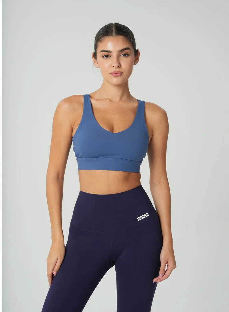 Mohuki Navy Blue Performance Leggings for Women | Best Price UAE