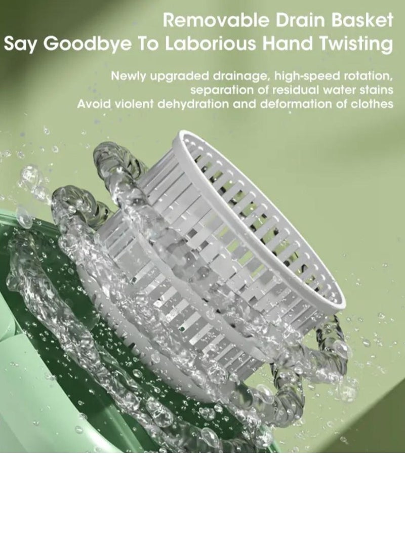 Mini Foldable Washing Machine for Baby Clothes  Underwear or Small Things, Portable Foldable Turbine Washing Machine with Drain Basket for Apartment  Camping  Travel  Gift for Friends or Family 8L - Image 5