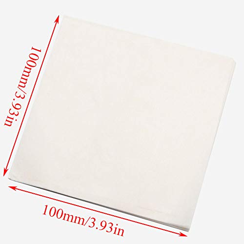 PZRT 200pcs Weighing Paper Sheet Double-Sided Smooth Non-Absorbing Translucent Glossy Paper 100mm x 100mm - Image 4