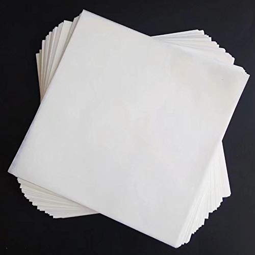 PZRT 200pcs Weighing Paper Sheet Double-Sided Smooth Non-Absorbing Translucent Glossy Paper 100mm x 100mm - Image 1
